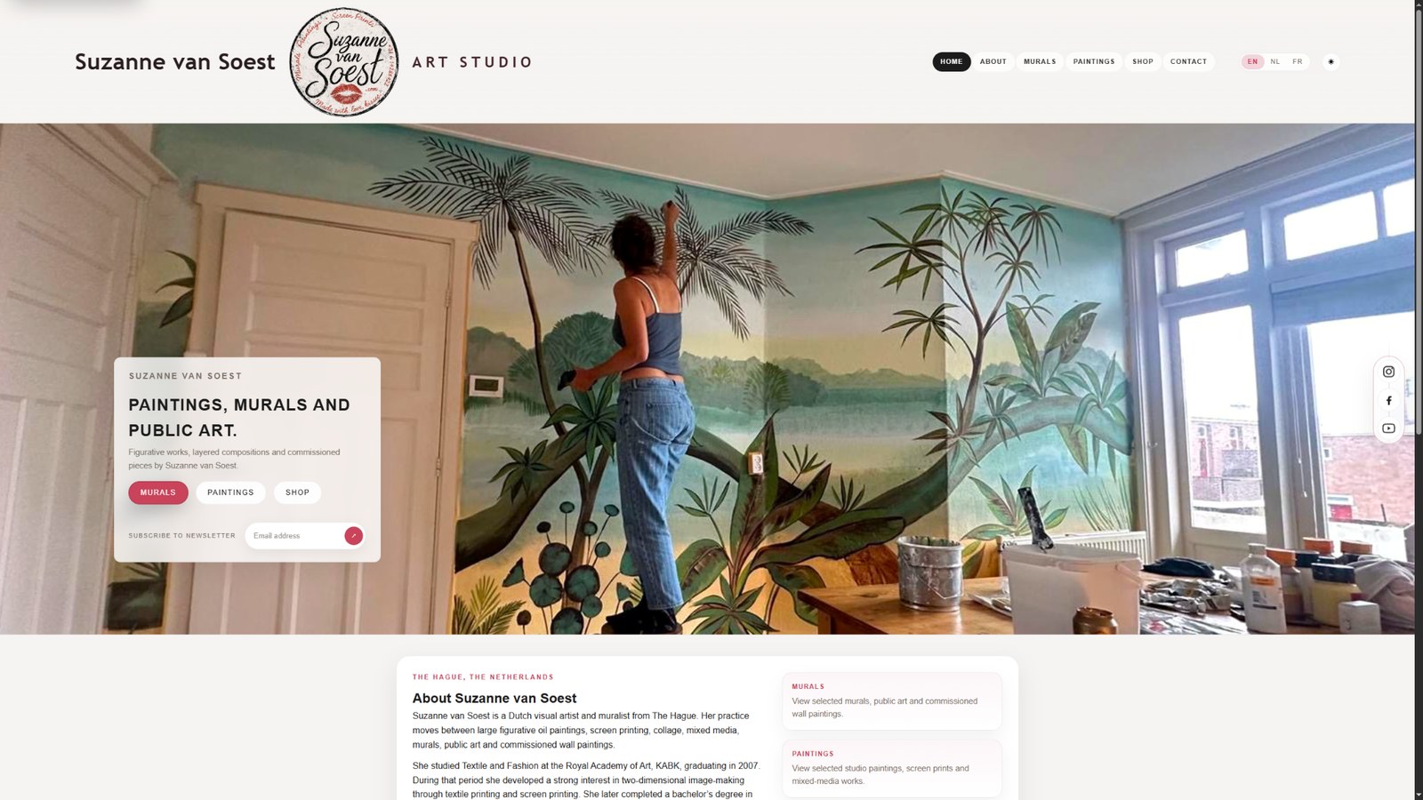 Suzanne van Soest Art Studio website